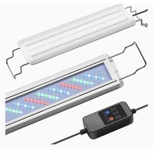 HITOP 10W LED Aquarium Light 16-24in Full Spectrum Fish Tank Timer